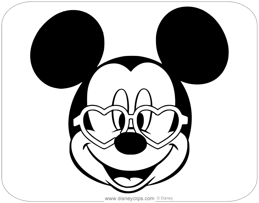 Disney valentines day coloring pages