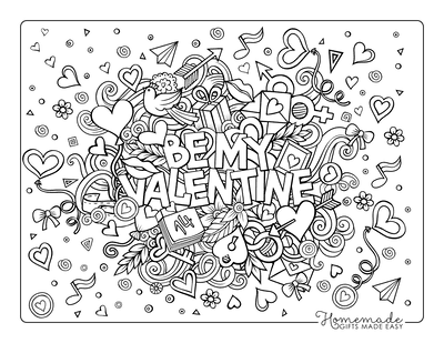 Free printable valentines day coloring pages