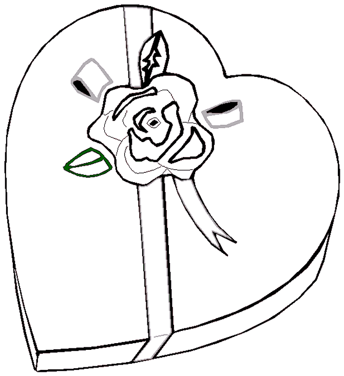 Valentines day coloring page