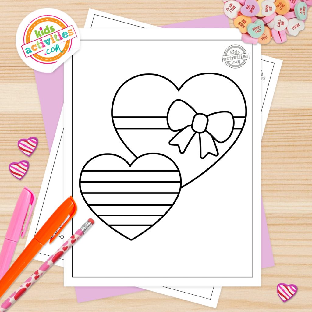 Easy valentines coloring pages for toddlers preschoolers kids activities blog