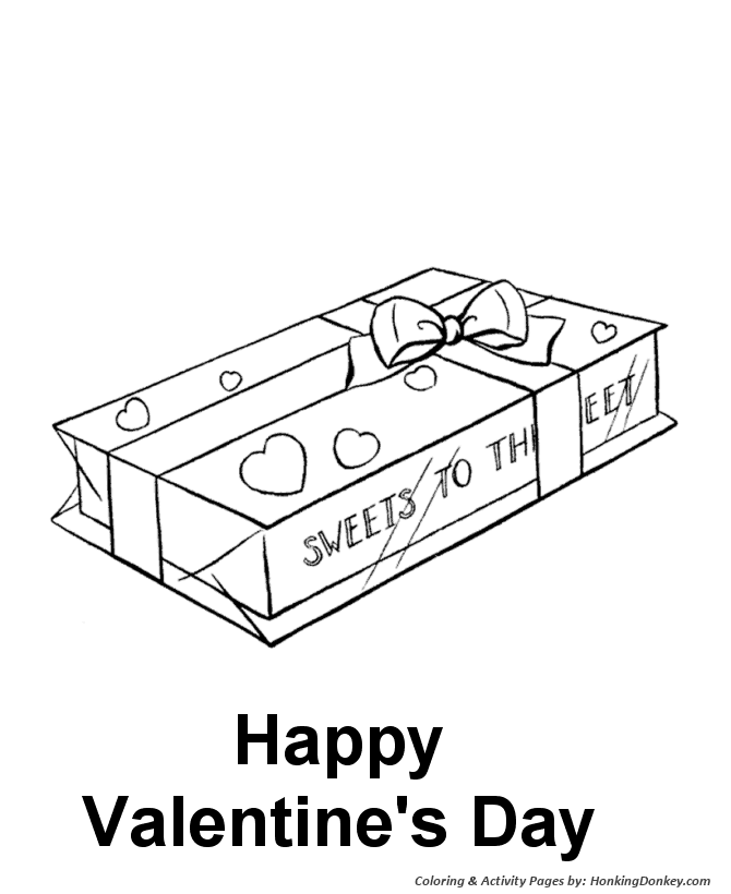 Kids valentines day coloring pages