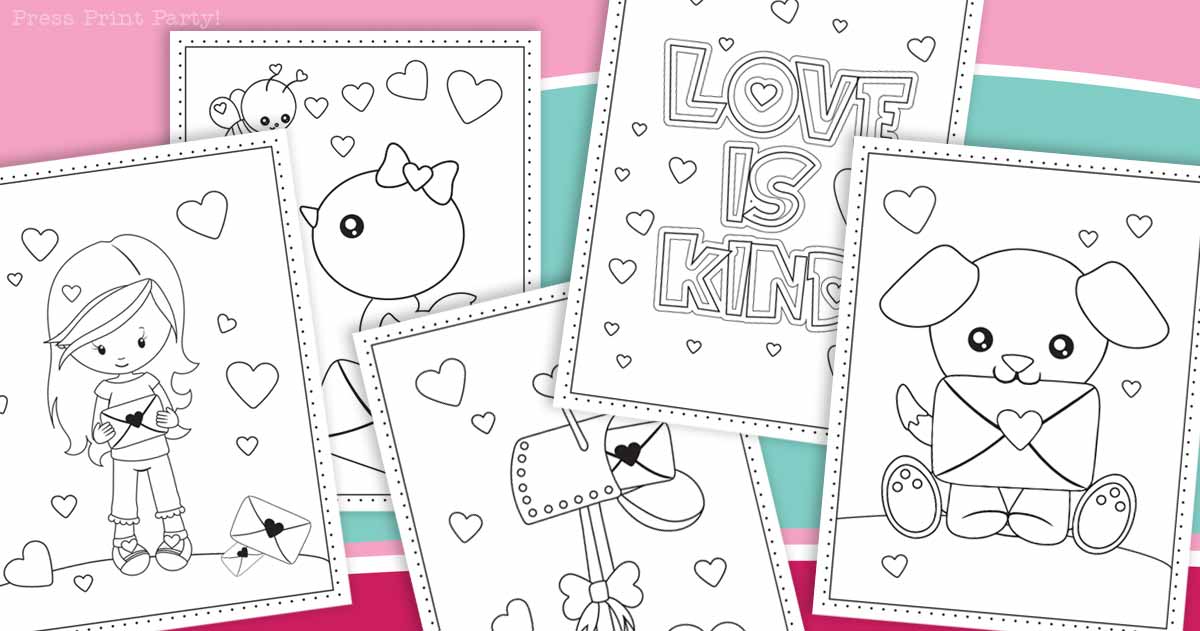 Free printable valentines day coloring pages perfect for kids