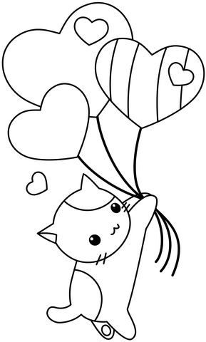 Sweet valentines day coloring pages for kids