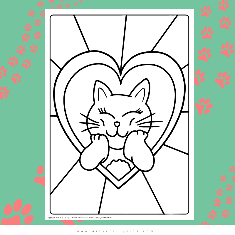 Cat coloring pages for kids arty crafty kids