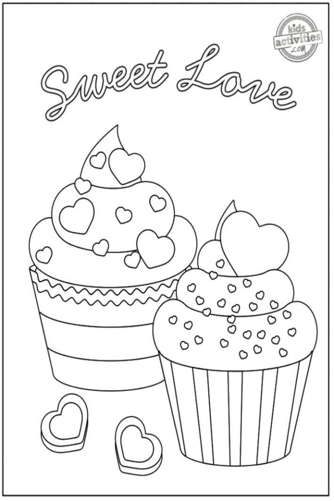 Cute valentine coloring pages for kids kids activities blog