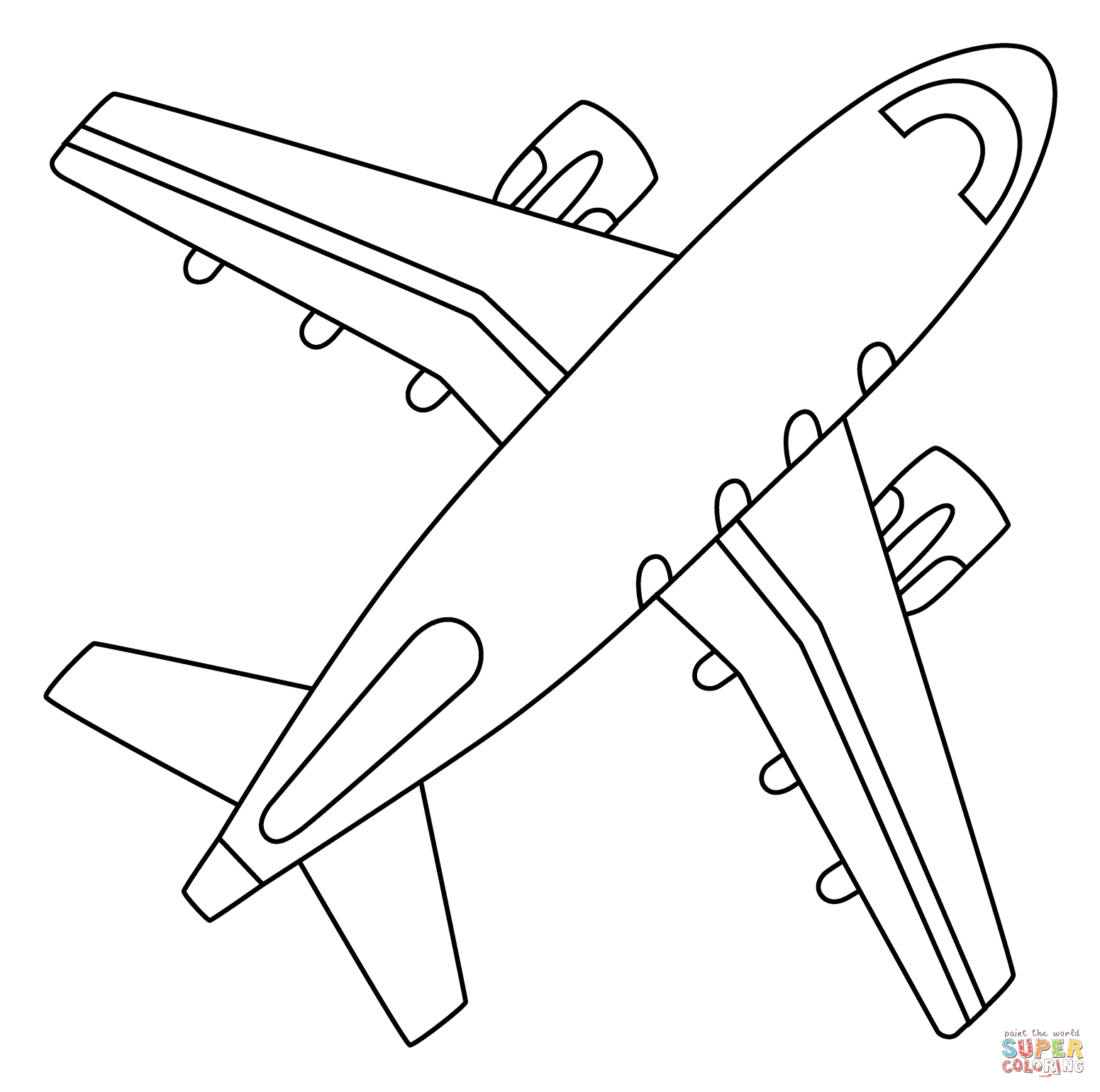 Airplane emoji coloring page free printable coloring pages