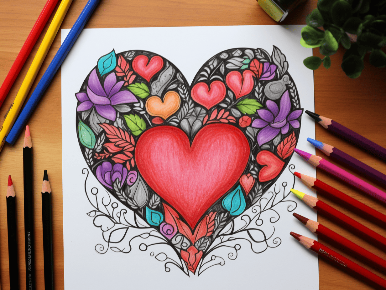 Valentines day coloring pages free printables