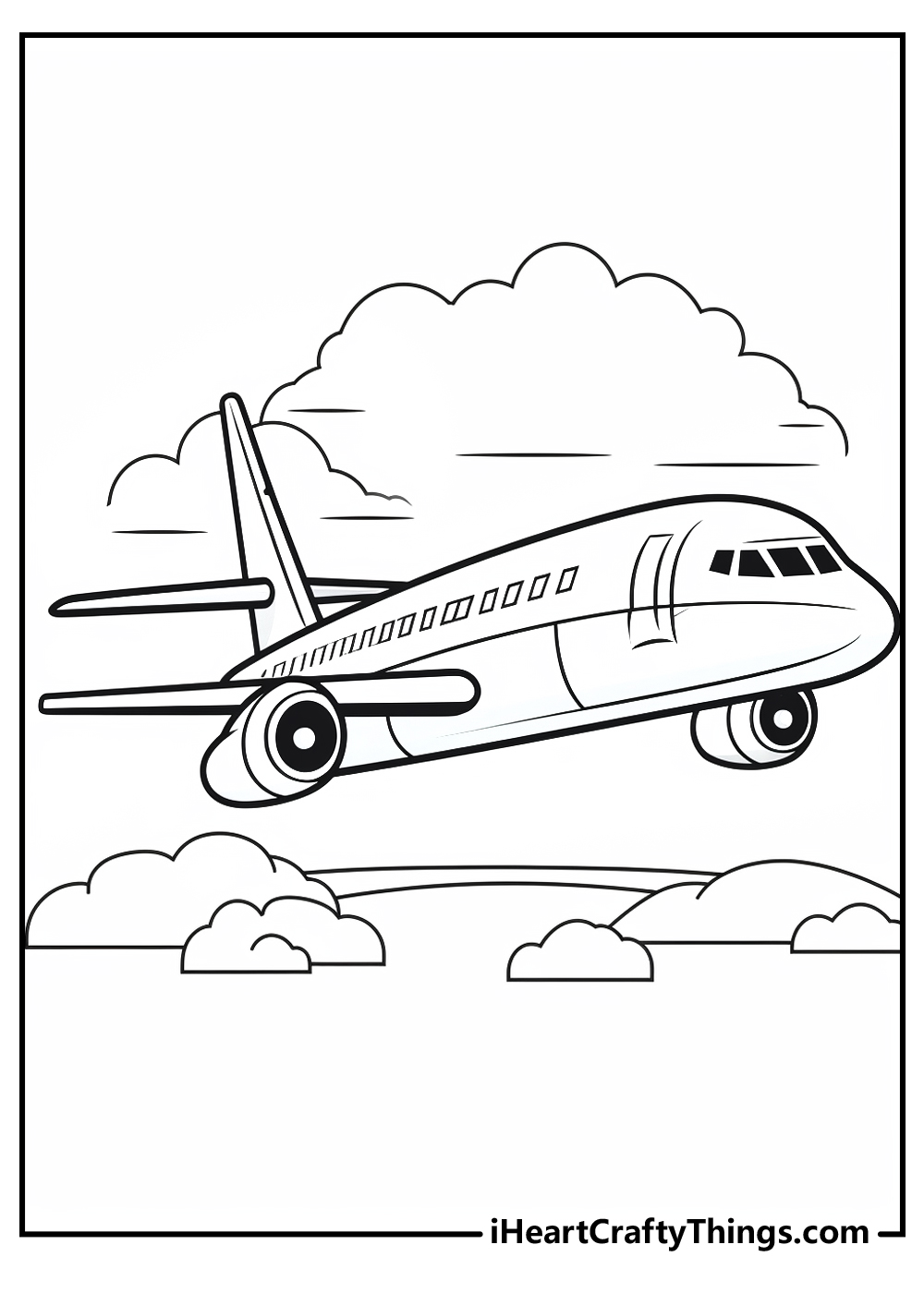 Airplane coloring pages free printables