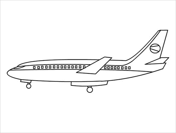 Airplane coloring pages