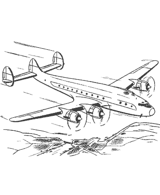 Airplane coloring pages