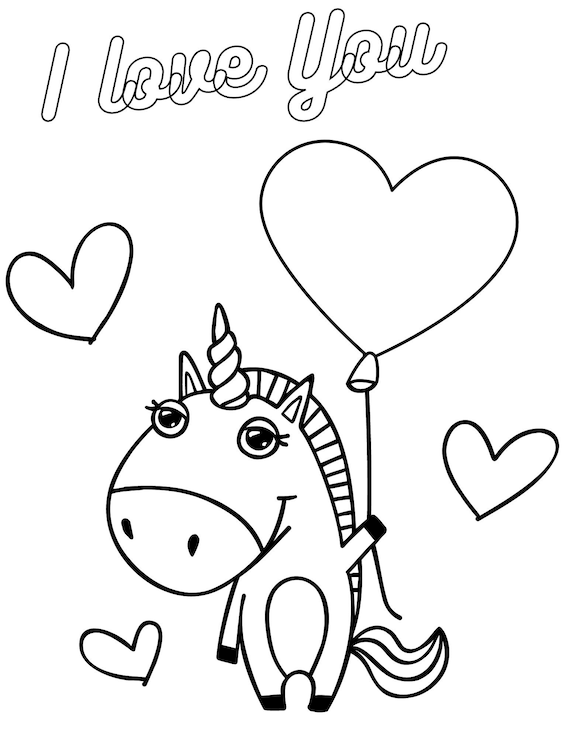 Unicorn valentines day coloring pages valentines printables valentines day sheet valentines coloring pages unicorn love download now