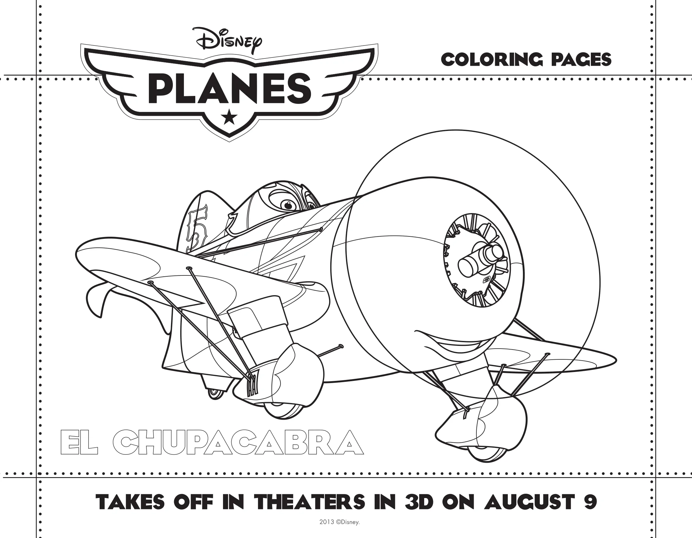 Planes activity pages and coloring sheets