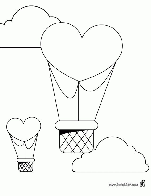 Hot air balloon coloring pages printable for free download