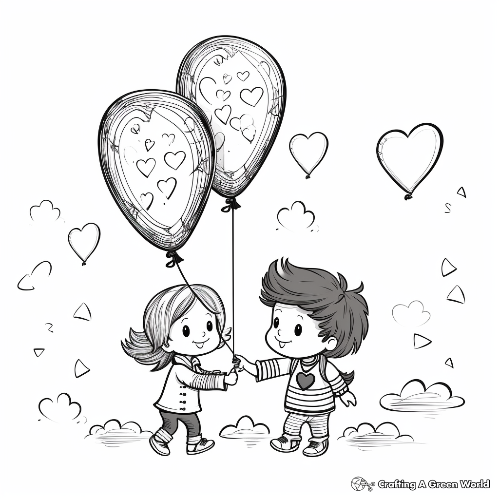 Valentine coloring pages for toddlers