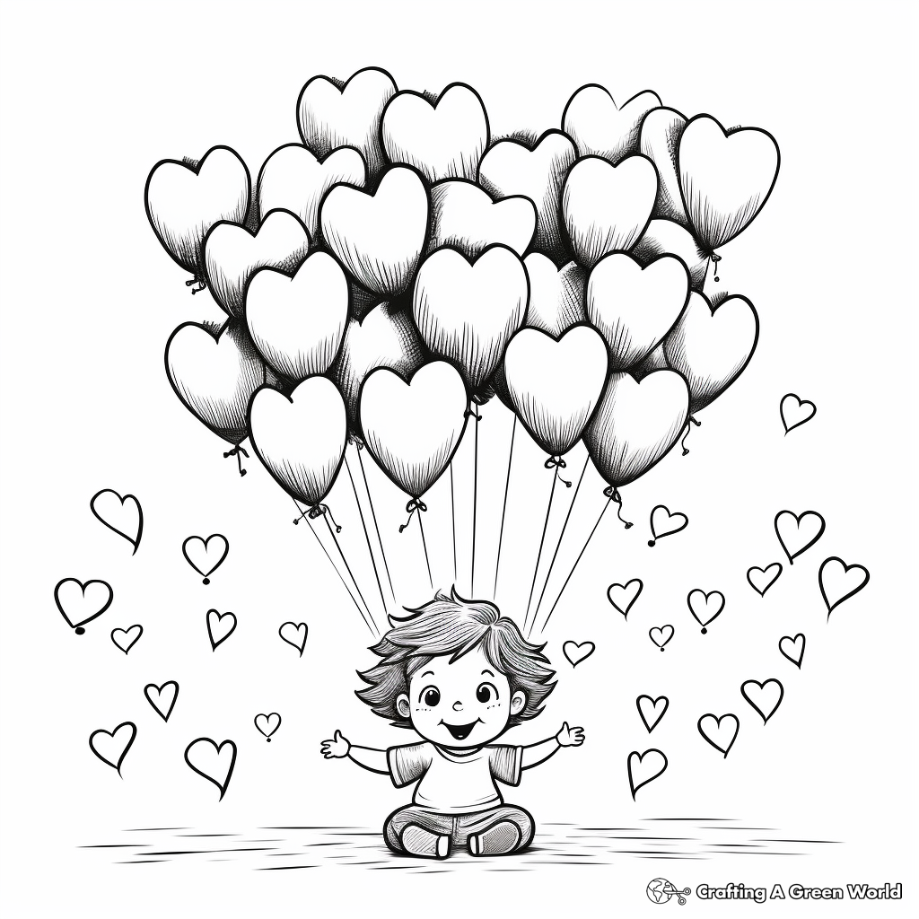 Valentine coloring pages for toddlers