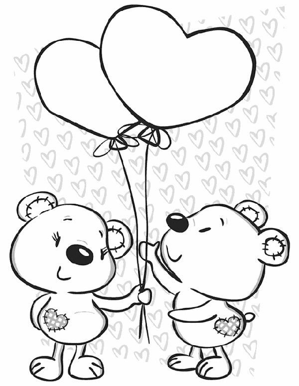 Valentines day coloring pages to print for kids â