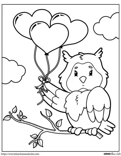 Free valentine coloring pages for kids