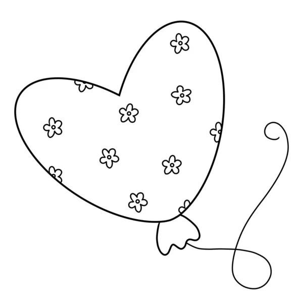 Valentine coloring page cute balloon stock photo by dianahaharina