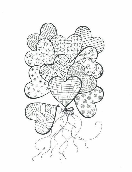 Free printable valentines day coloring pages for adults