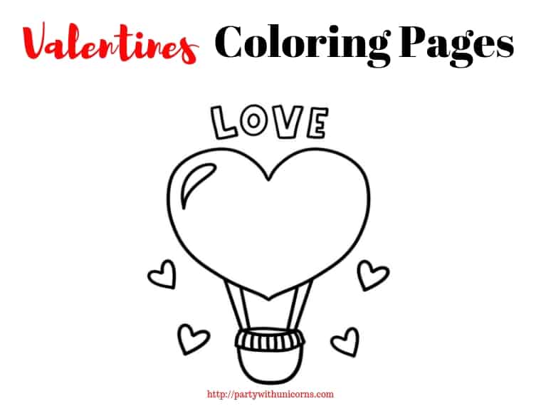 Valentines coloring pages