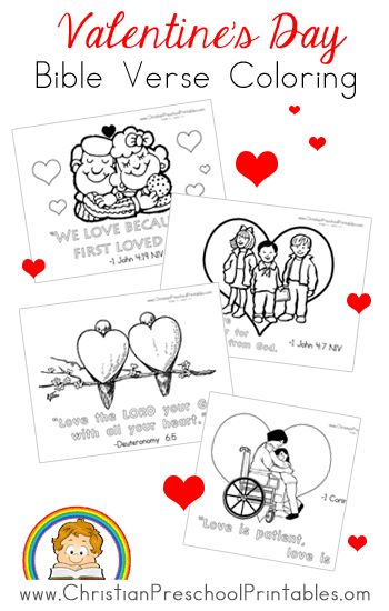 Valentines day bible printables valentines school valentines day coloring page sunday school valentines