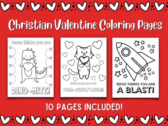Valentines day faith jesus coloring pages kids valentines day coloring pages bible verse activity sunday school craft