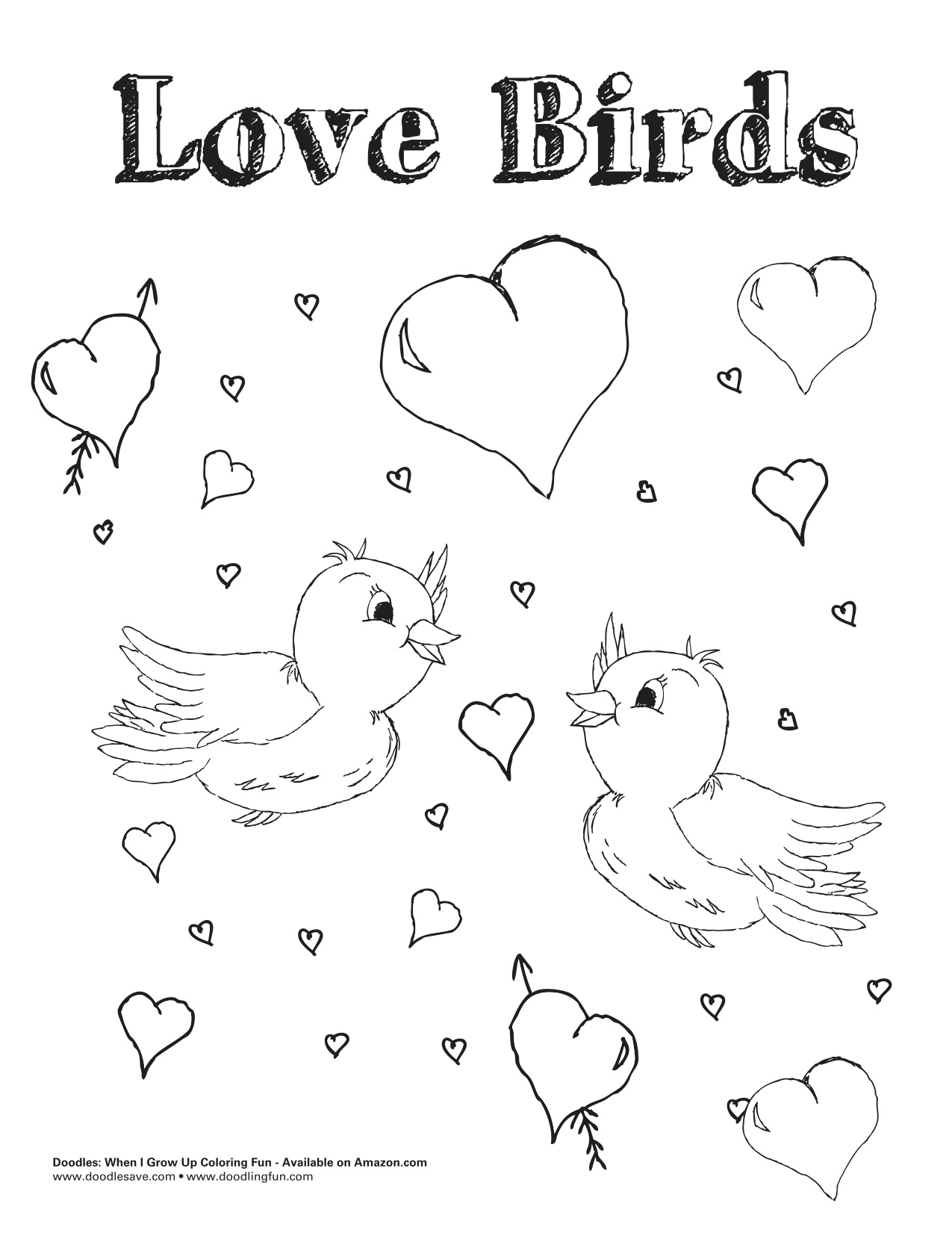 Valentines day coloring sheets doodles ave