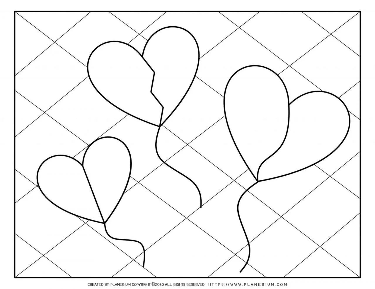 Valentines day coloring page