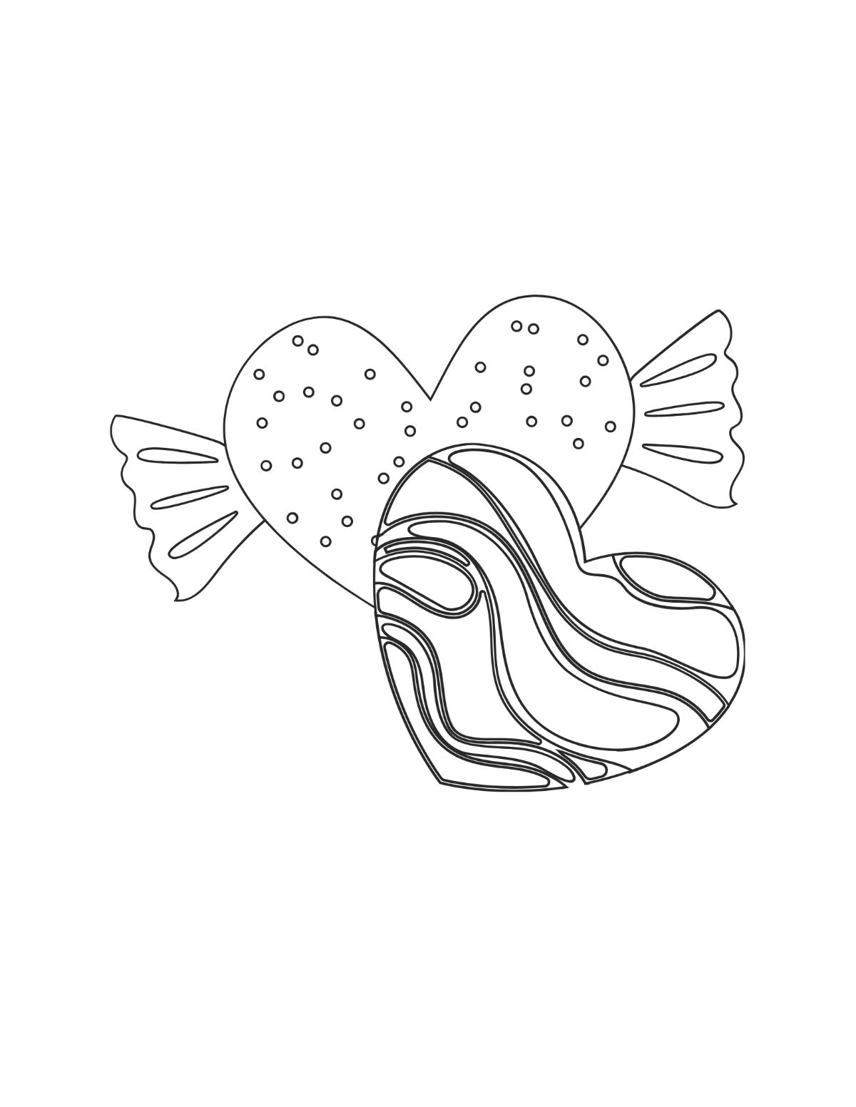 Free heart coloring page s examples