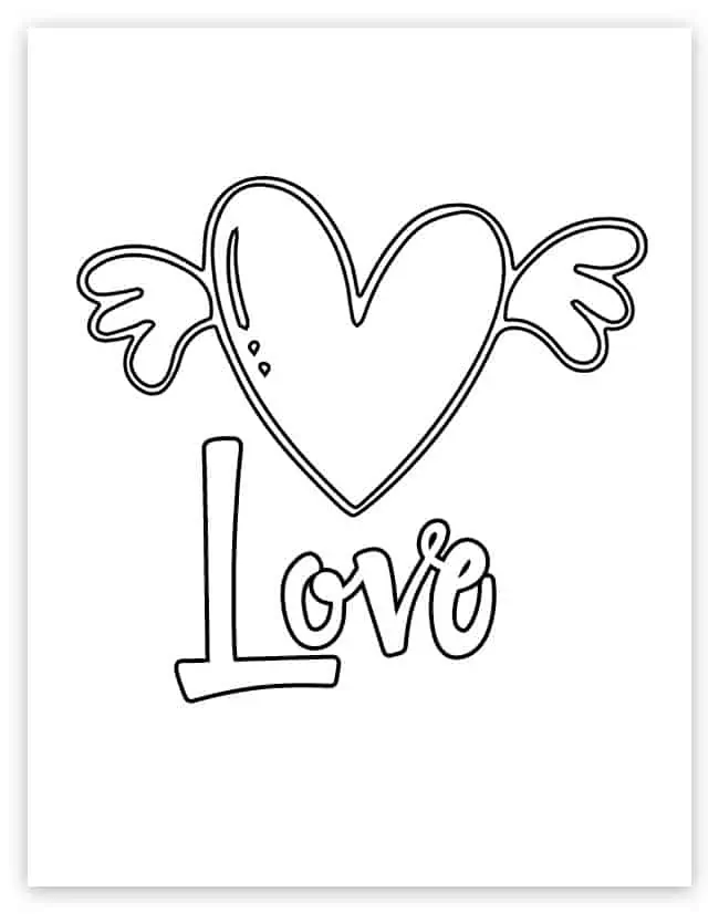 Free heart coloring pages to print and color