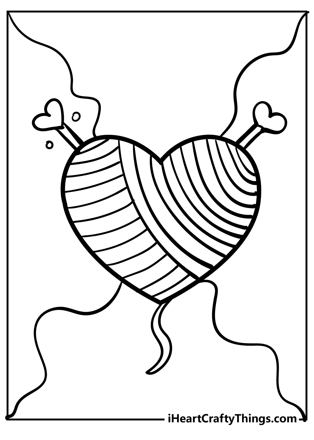 Heart coloring pages free printables