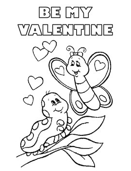 Valentines day coloring pages