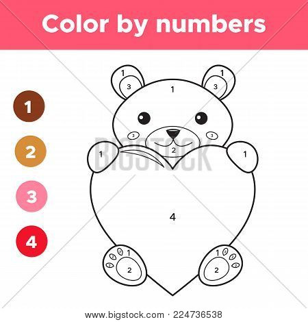 Color by numbers vector photo free trial bigstock