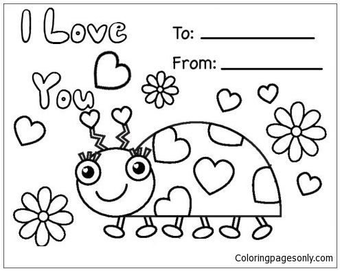 Happy valentin day cards coloring page valentin day coloring page happy valentin day card valentine coloring