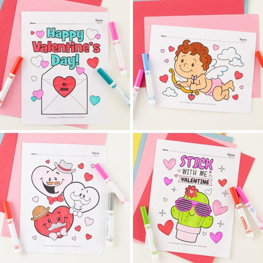 Free valentines day coloring pages