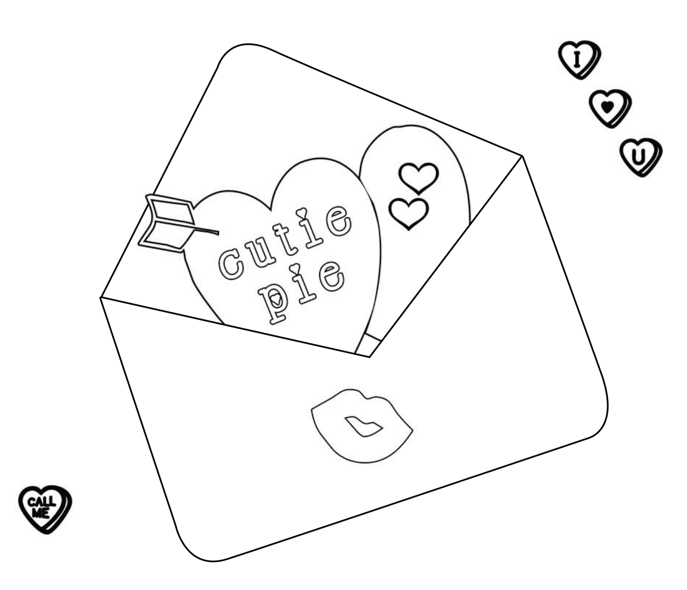 Free printable valentines day coloring pages for kids