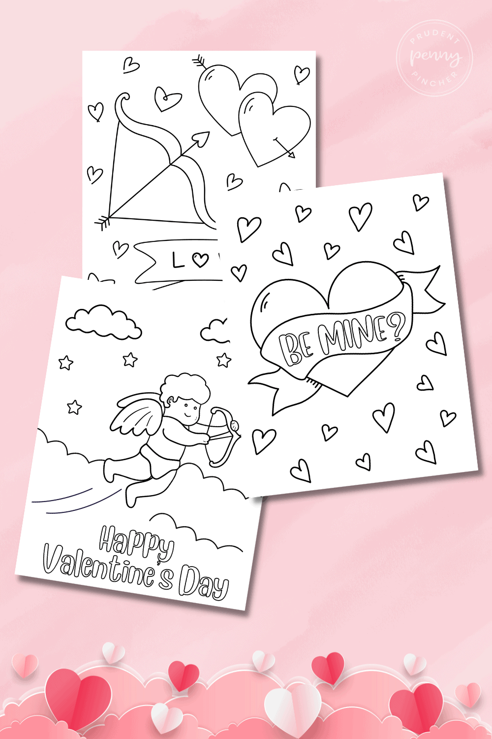 Free valentine coloring pages for kids