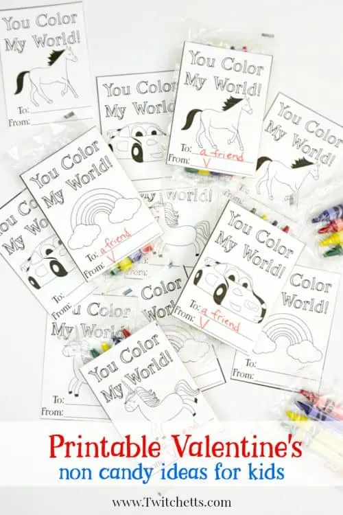 Printable valentines day cards to color you color my world