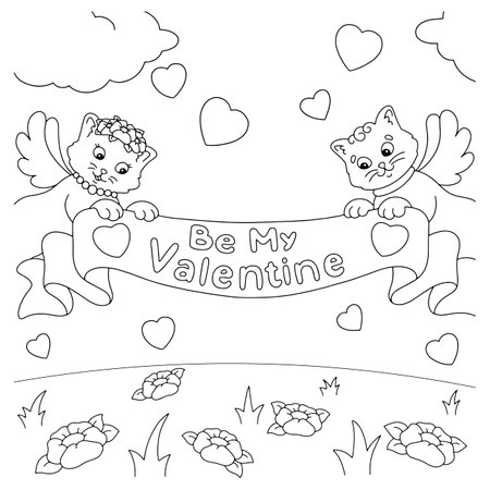 Free valentines day coloring page photos and vectors