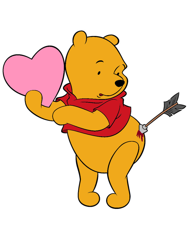 When i saw this valentines day winnie the pooh coloring page ive decided to do my own twist to this colored digitally rcoloringcorruptions