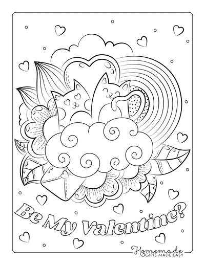 Free printable valentines day coloring pages