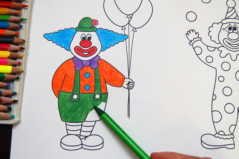 Clowns free printable templates coloring pages