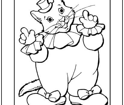 Tag cat coloring page print it free