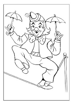 Explore the circus with our printable clown coloring pages collection for kids
