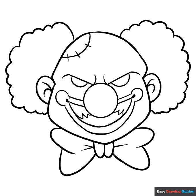 Free printable scary halloween coloring pages for kids