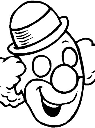 Clowns coloring page