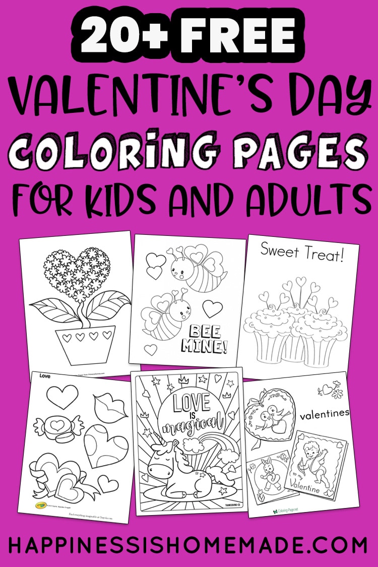 Valentines coloring pages