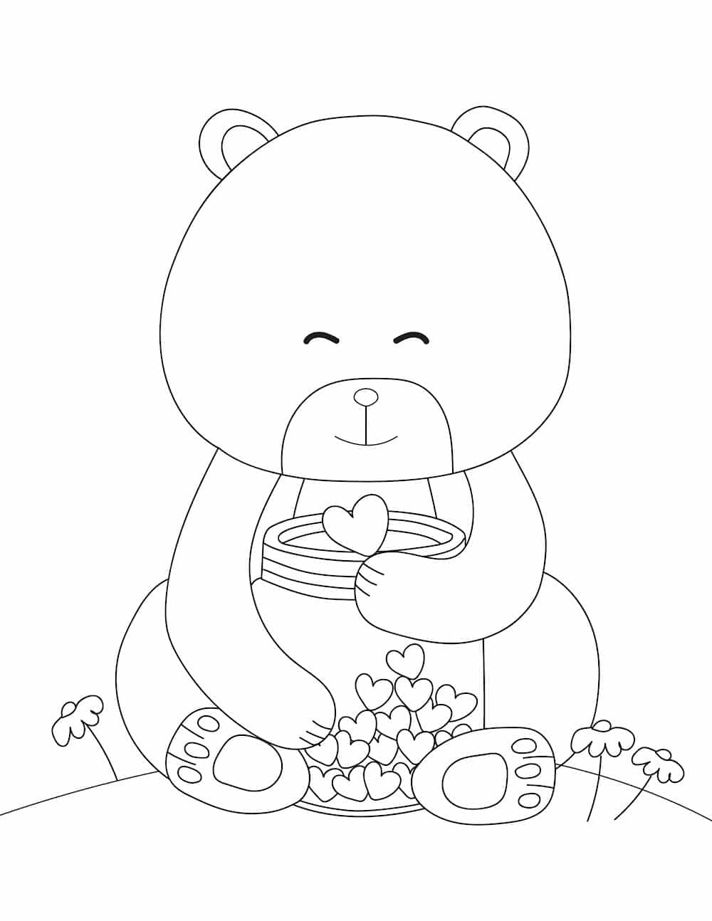 Free printable valentines day coloring pages