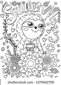 Inspirational word art coloring page photos and images pictures