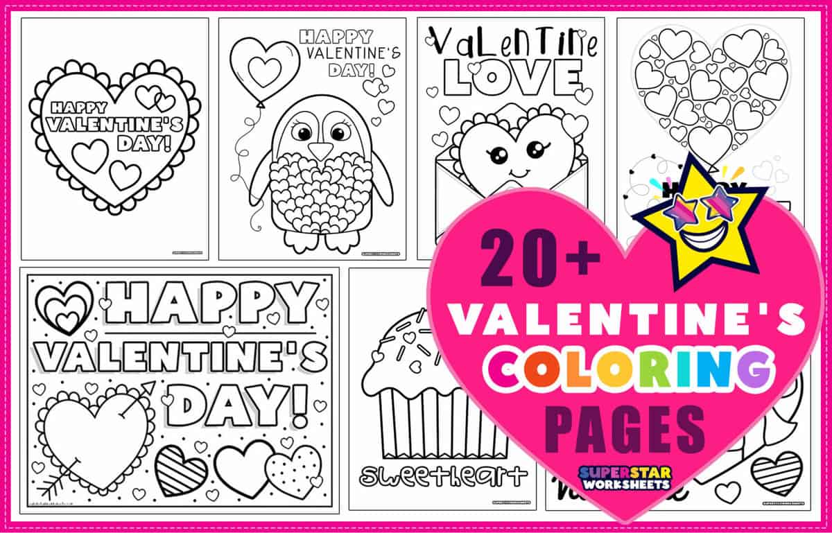 Valentines day coloring pages